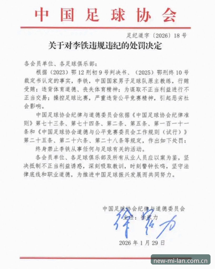 终身禁足与五年禁赛如何界定？米兰体育平台梳理足协第三批名单的治理信号